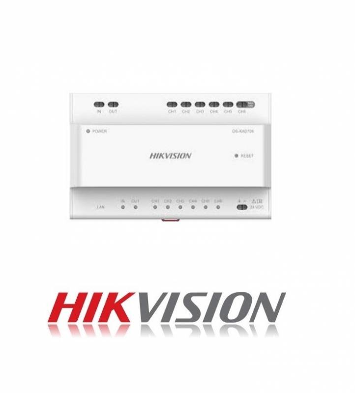 Sistema 2 Hilos Ds-Kad706-S Modulo Distribuidor Para Frente A Distribuidor Pantallas Hikvision